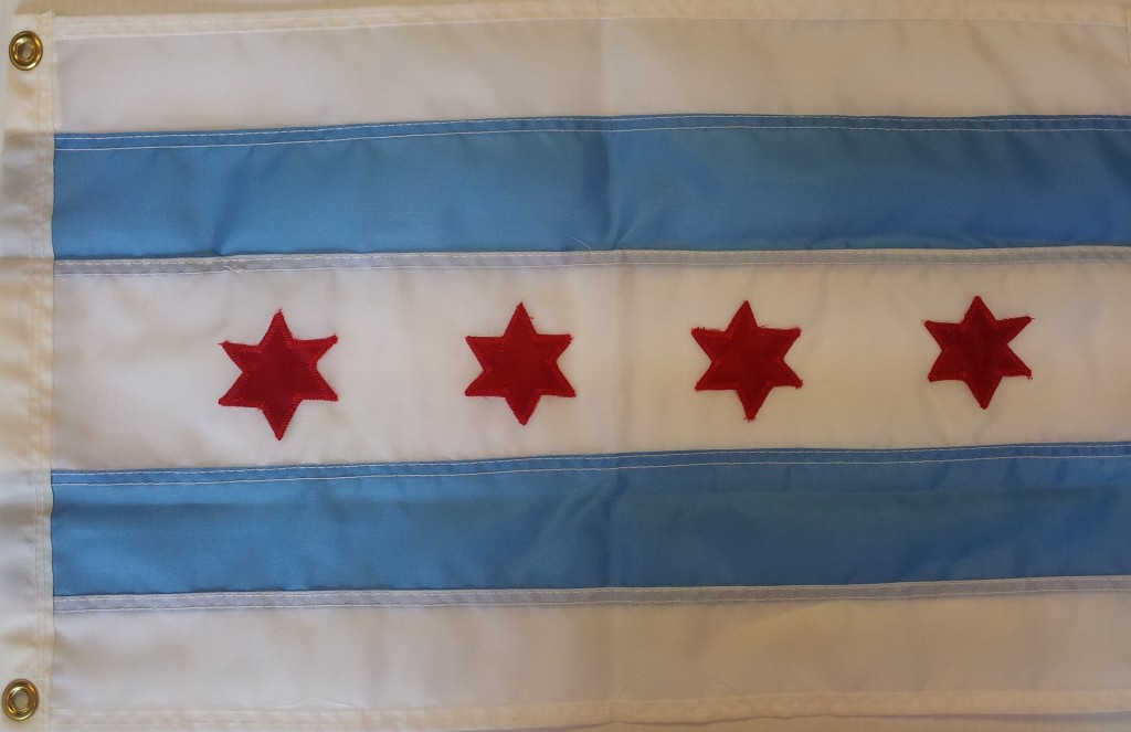 Chicago Flag 12″ X 18″ Shrader's Goods