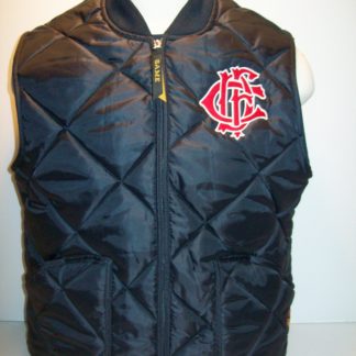 CFD Quilted Vest Navy Letter Nest